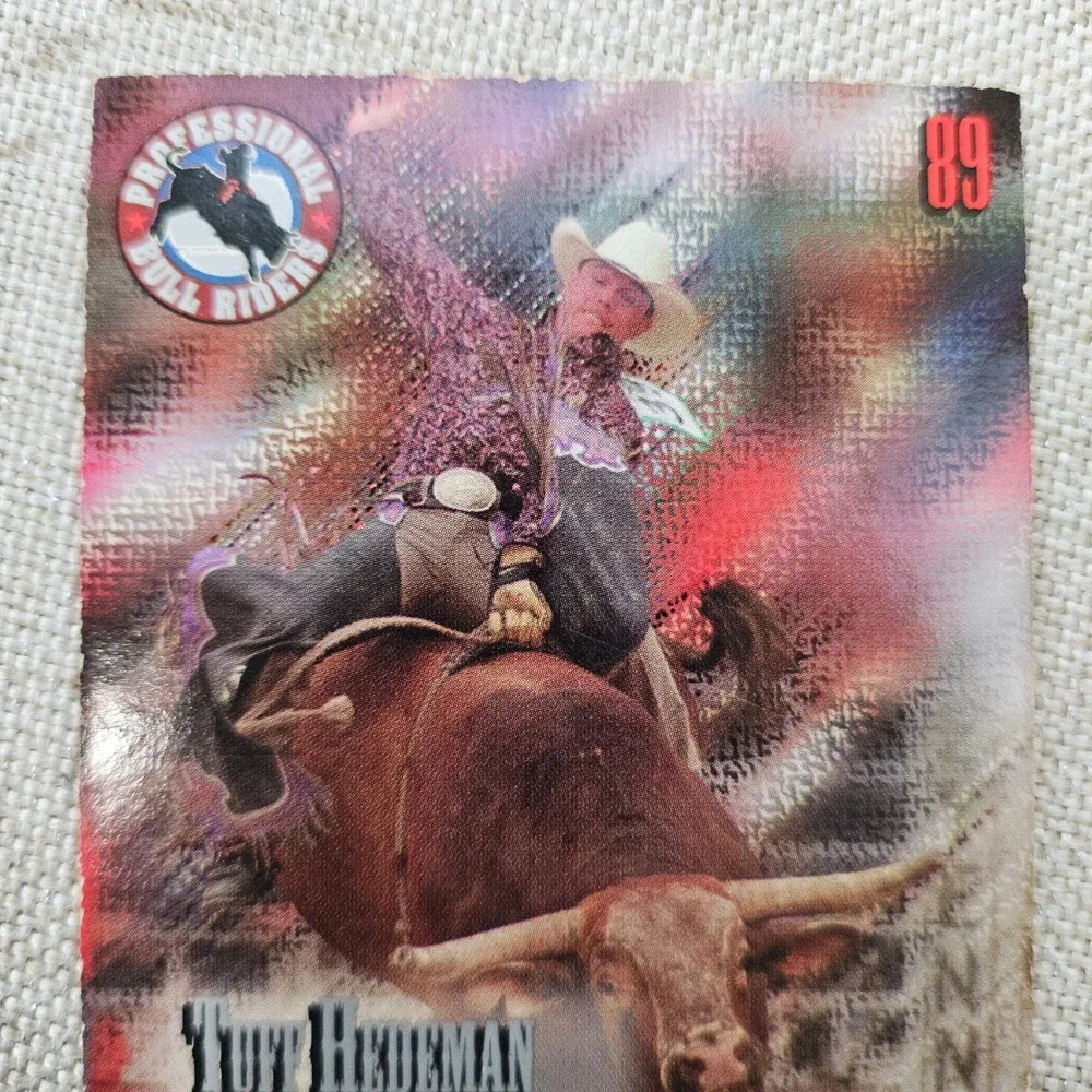 Wheels High Gear Rodeo Trading Card Tuff Hedeman 89 Signed Autograph 2000 PBR